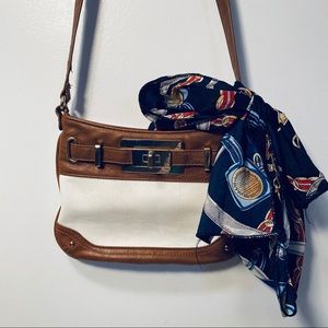 Aldo Crossbody Beige Tan Scarf Purse